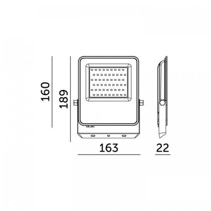 LED-valonheitin ULSAN LED/50W/230V 4000K IP65