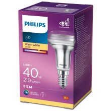 LED-valonheitinpolttimo Philips E14/2,8W/230V 2700K