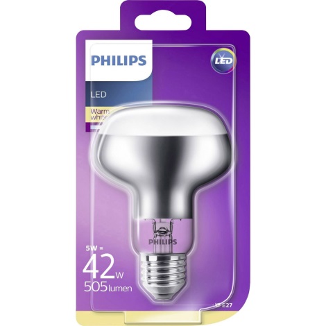LED-valonheitinpolttimo Philips R80 E27/5W/230V