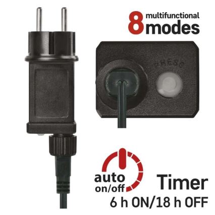 LED-valosarja 200xLED/8 toimintoa 25 m IP44 monivärinen