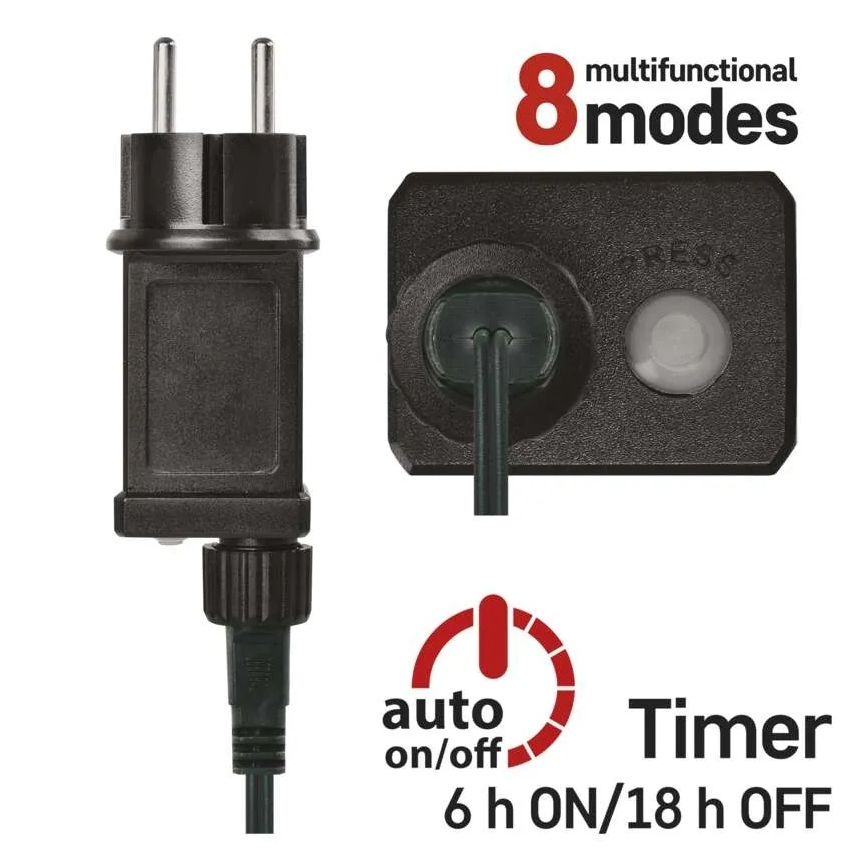 LED-valosarja 200xLED/8 toimintoa 25 m IP44 monivärinen