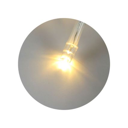 LED-valosarja 20xLED/2 toimintoa 2,4 m lämmin valkoinen