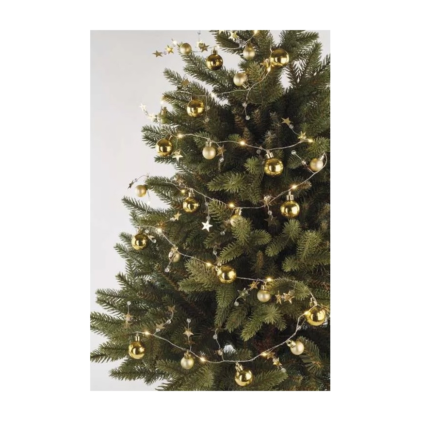 LED-valosarja 20xLED/2xAA 2,2 m lämmin valkoinen