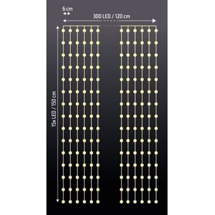 LED-valoverho LED/3xAA