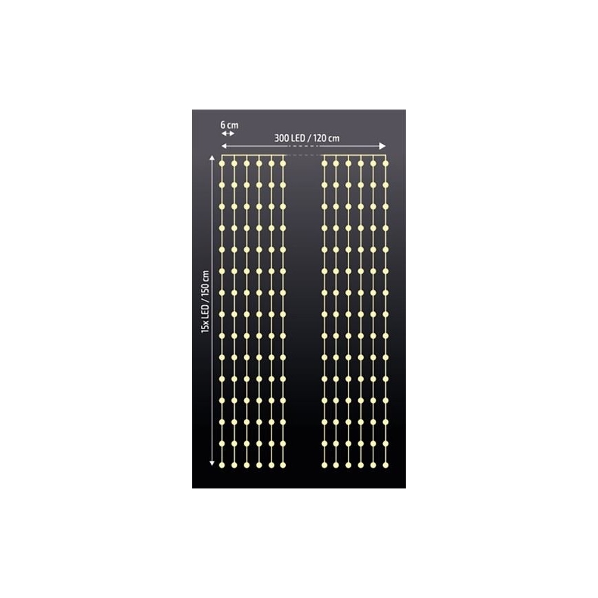 LED-valoverho LED/3xAA
