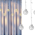 LED-valoverho WISH BALLS 108xLED/8 toimintoa 4,5 m lämmin valkoinen