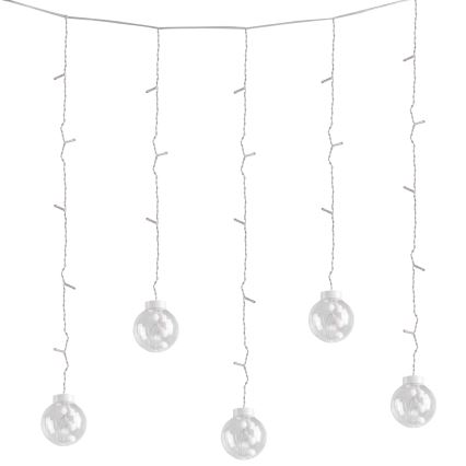 LED-valoverho WISH BALLS 108xLED/8 toimintoa 4,5 m lämmin valkoinen