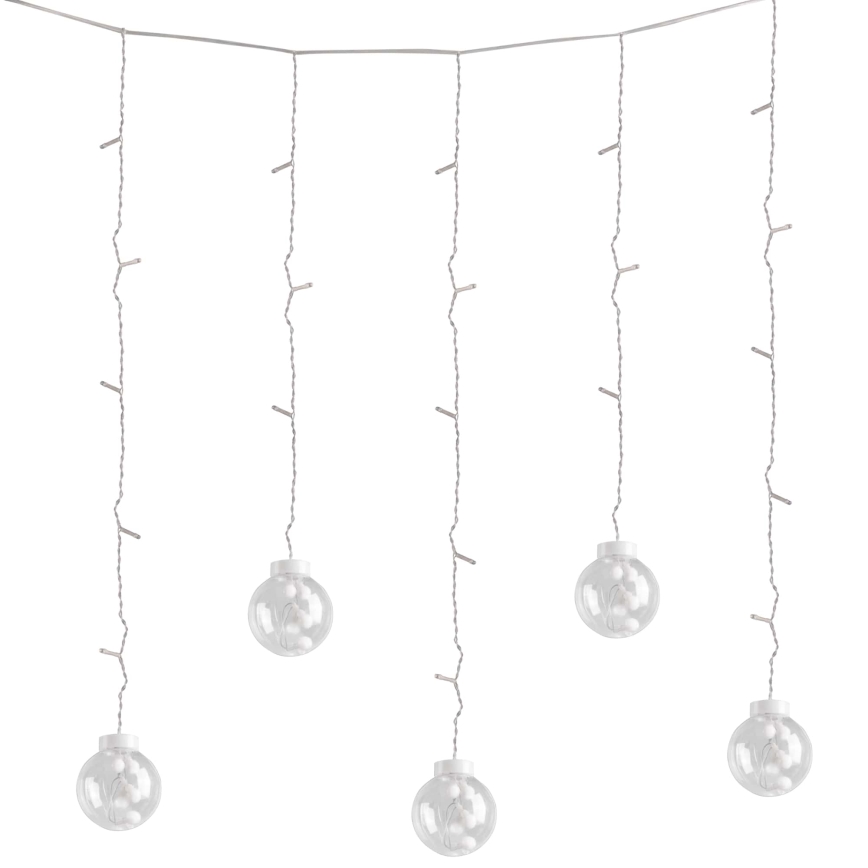 LED-valoverho WISH BALLS 108xLED/8 toimintoa 4,5 m lämmin valkoinen