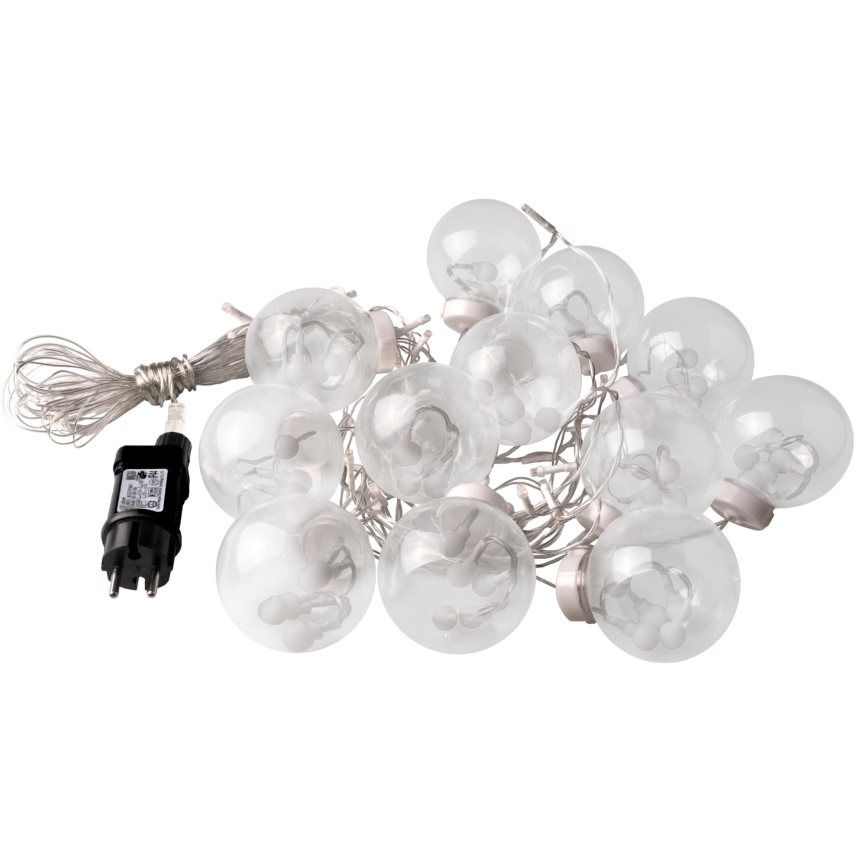 LED-valoverho WISH BALLS 108xLED/8 toimintoa 4,5 m lämmin valkoinen
