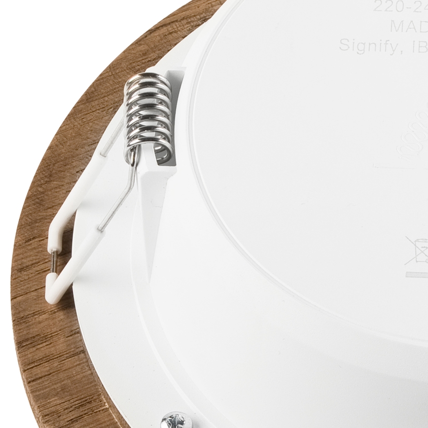 LED Kattovalaisin WOODY SPOT LED/12,5W/230V 3000K pähkinä Ø 16 cm