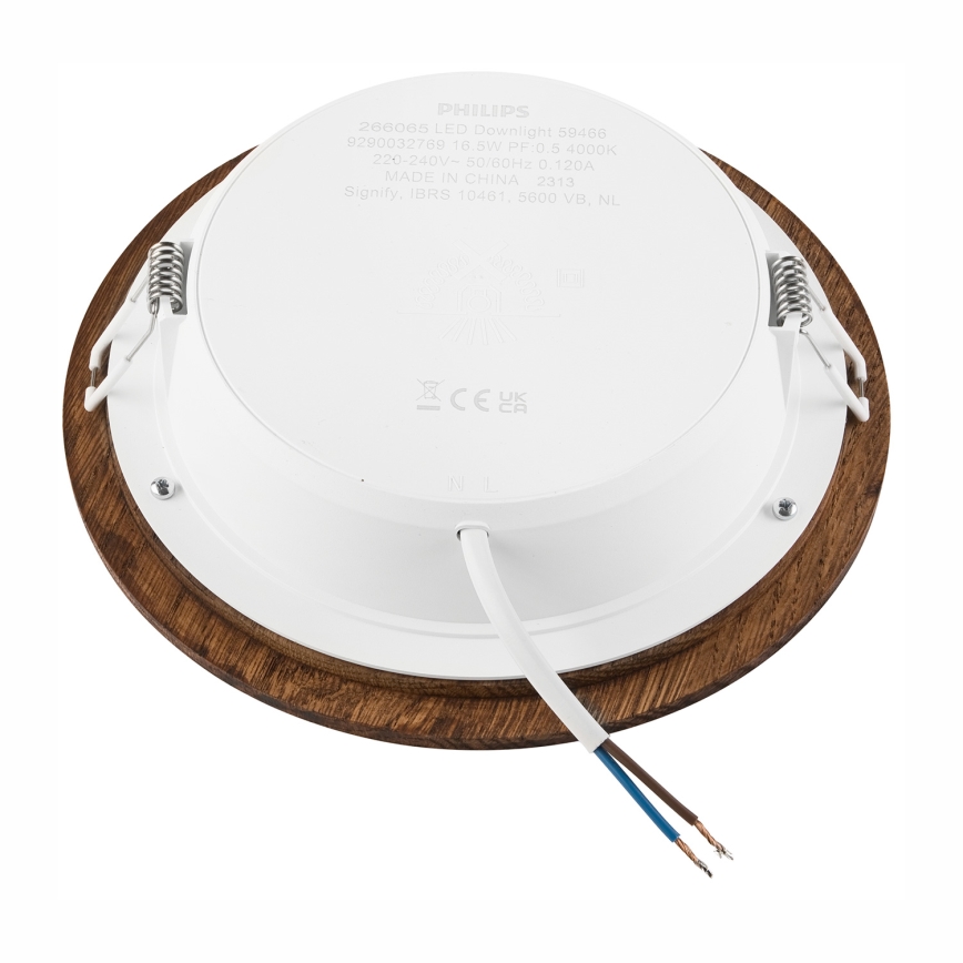 LED Kattovalaisin WOODY SPOT LED/16,5W/230V 4000K kirsikka ? 18,5 cm