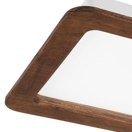 LED-kattovalaisin WOODY SPOT LED/17W/230V 3000K kirsikka 18,5x18,5 cm