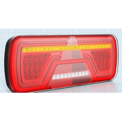 LED Yhdistetty valo dynaamisella vilkulla LED/10-30V IP67 oikea