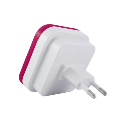 LED-yövalo hämäräanturilla LED/0,5W/230V vaaleanpunainen