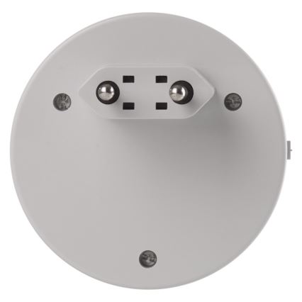 LED-yövalo pistorasiaan valotunnistimella+2xUSB 3xLED/0,3W/230V