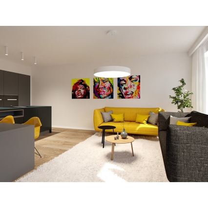 LED2 - LED Himmennettävä kattokruunu johdossa MONO LED/153W/230V 3000K/4000K valkoinen
