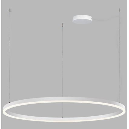 LED2 - LED Himmennettävä kattokruunu johdossa SATURN LED/80W/230V d. 100 cm valkoinen