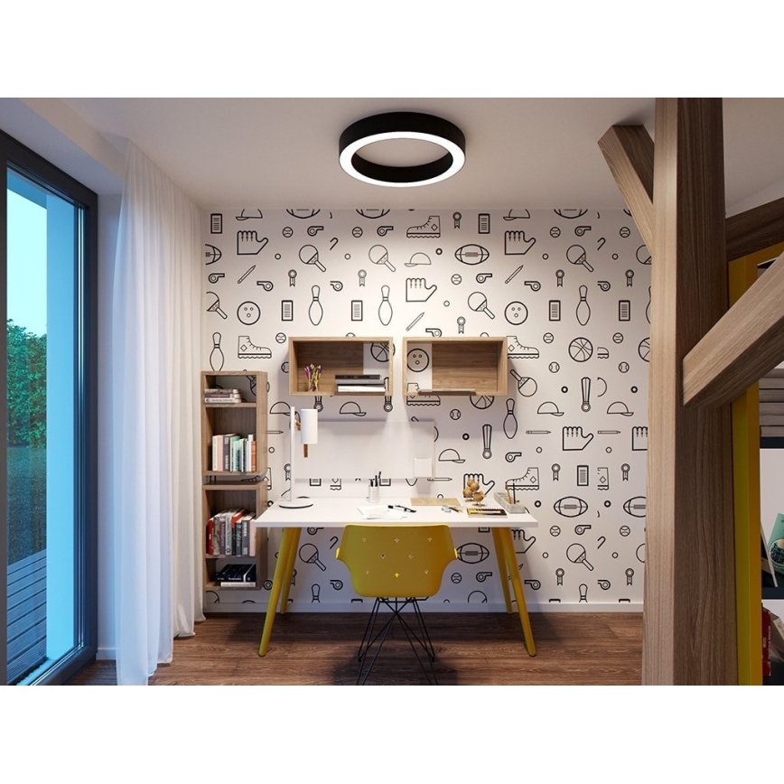 LED2 - LED Himmennettävä kattovalo SATURN LED/50W/230V 3000K/4000K musta