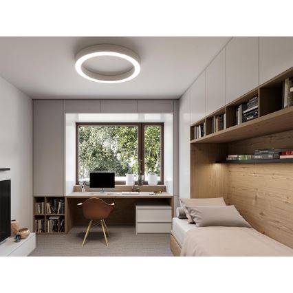 LED2 - LED Himmennettävä kattovalo SATURN LED/50W/230V 3000K/4000K valkoinen