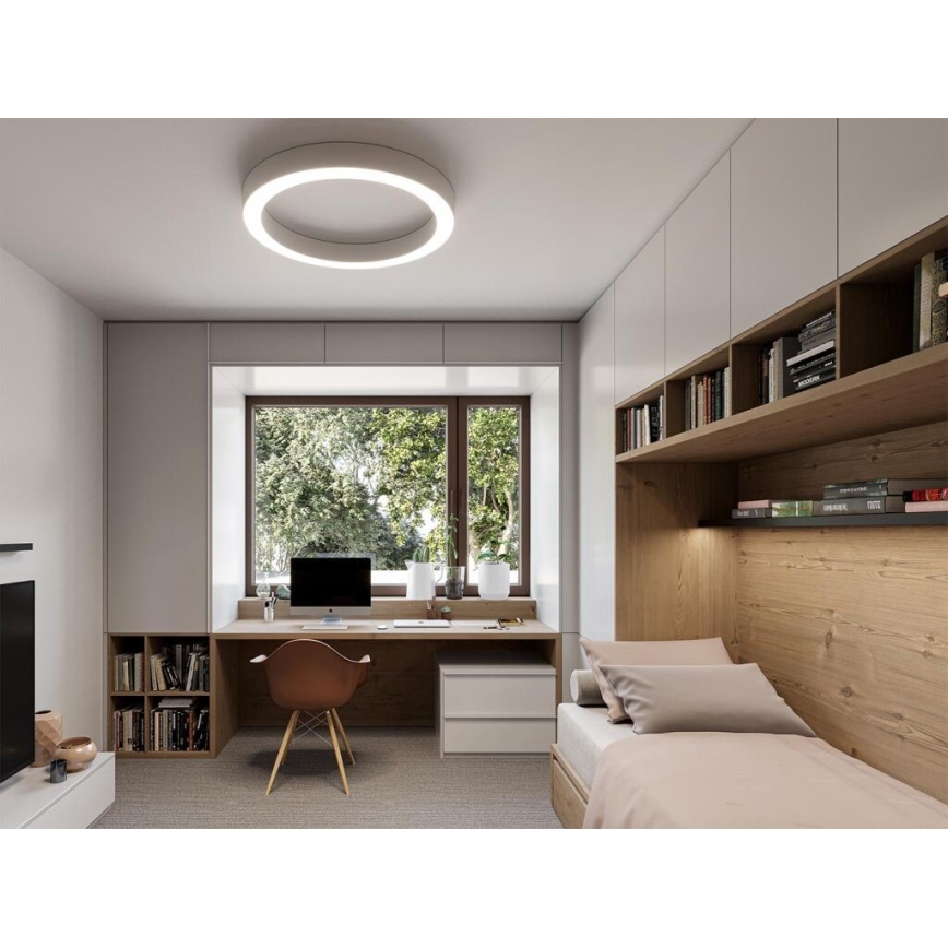 LED2 - LED Himmennettävä kattovalo SATURN LED/50W/230V 3000K/4000K valkoinen