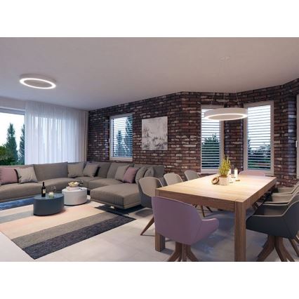 LED2 - LED-kattokruunu narussa SATURN LED / 50W / 230V 3000 / 4000K valkoinen