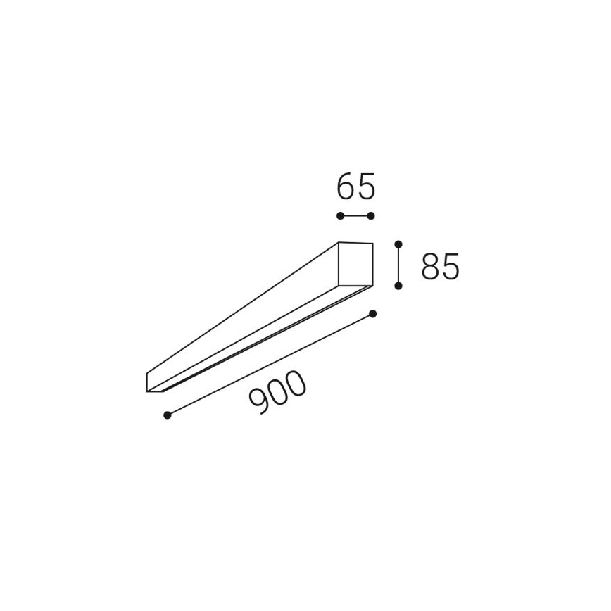 LED2 - LED-kattovalaisin LINO LED/24W/230V 3000/3500/4000K 90 cm valkoinen