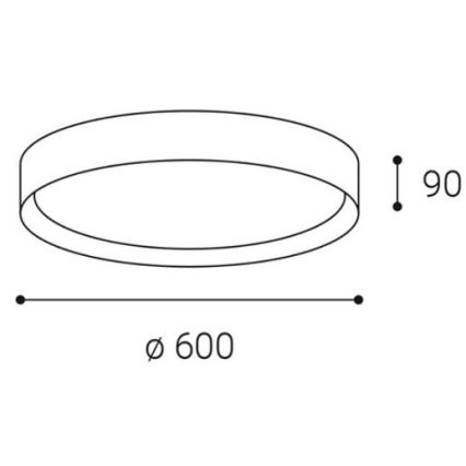 LED2 - LED-kattovalaisin MILA LED / 60W / 230V valkoinen 3000 / 4000K