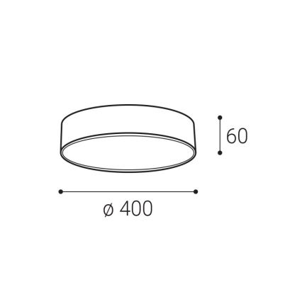 LED2 - LED-kattovalaisin MONO LED/30W/230V 3000K/4000K musta