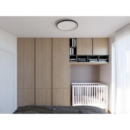 LED2 - LED Kattovalo BELLA LED/48W/230V 3000K/4000K musta