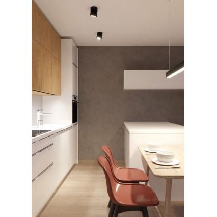 LED2 - LED-kohdevalaisin KLIP ON LED / 11W / 230V musta