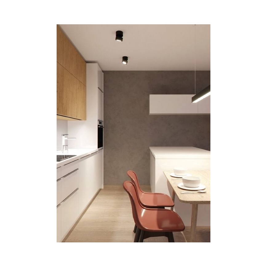 LED2 - LED-kohdevalaisin KLIP ON LED / 11W / 230V musta