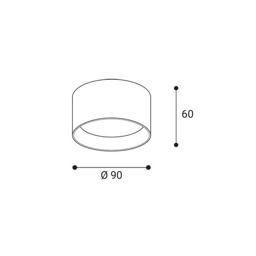 LED2 - LED-kohdevalaisin ZETA ON LED/8W/230V 3000/3500/4000K Ø 9 cm valkoinen