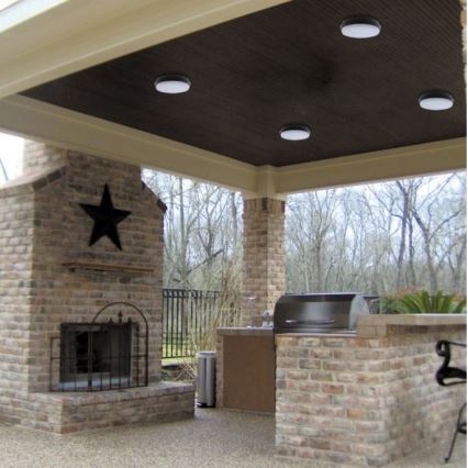 LED2 - LED-ulkokattovalaisin LUNA LED/25W/230V  IP54 pyöreä