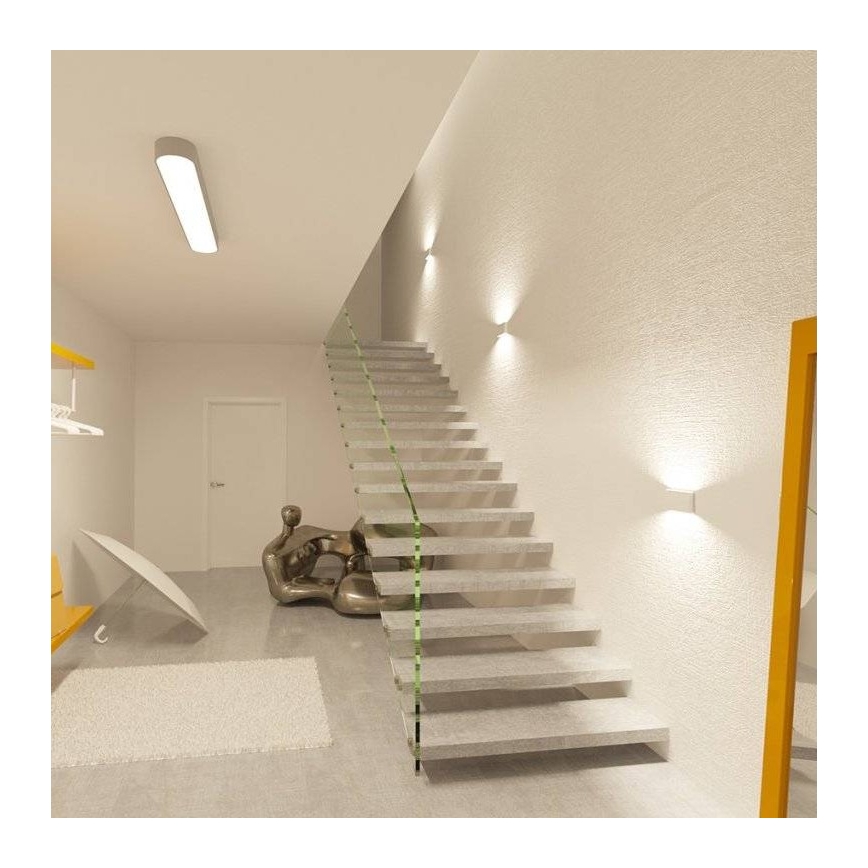 LED2 - LED Ulkoseinävalo FLAT 2xLED/3W/230V IP65 3000K/4000K/5700K valkoinen