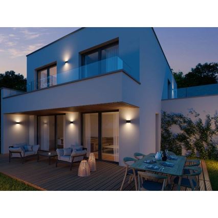 LED2 - LED Ulkoseinävalo FLAT 2xLED/3W/230V IP65 3000K/4000K/5700K valkoinen