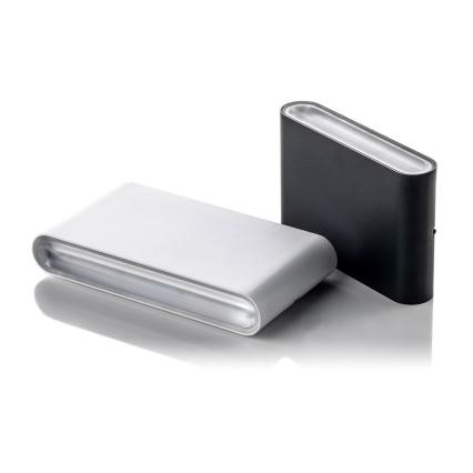 LED2 - LED Ulkoseinävalo FLAT 2xLED/5W/230V IP65 3000K/4000K/5700K musta