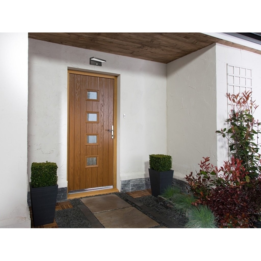 LED2 - LED Ulkoseinävalaisin anturilla HUGO LED/9W/230V IP54 3000K/4000K