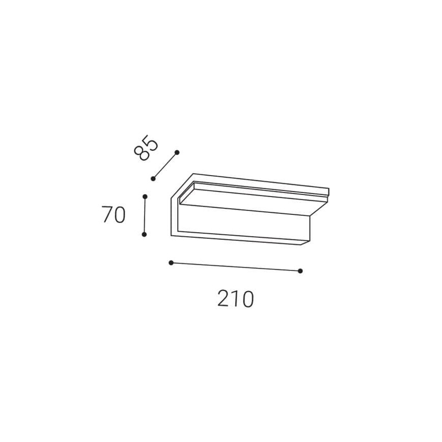 LED2 - LED Ulkoseinävalaisin anturilla HUGO LED/9W/230V IP54 3000K/4000K