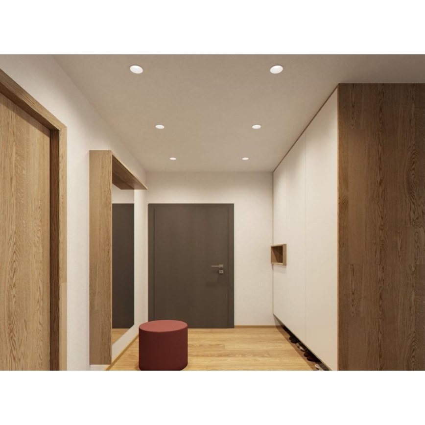 LED2 - LED Upotettu spottivalo RAY LED/10W/230V valkoinen IP44