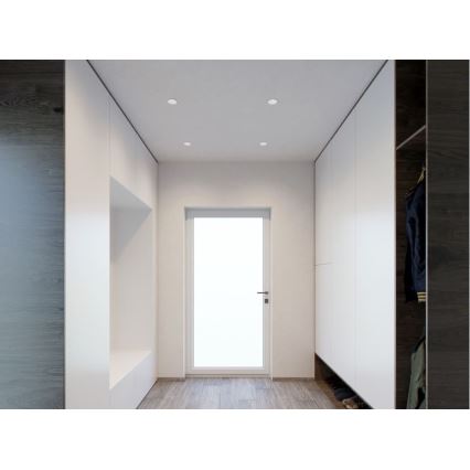 LED2 - LED Upotettu spottivalo RAY LED/10W/230V valkoinen IP44