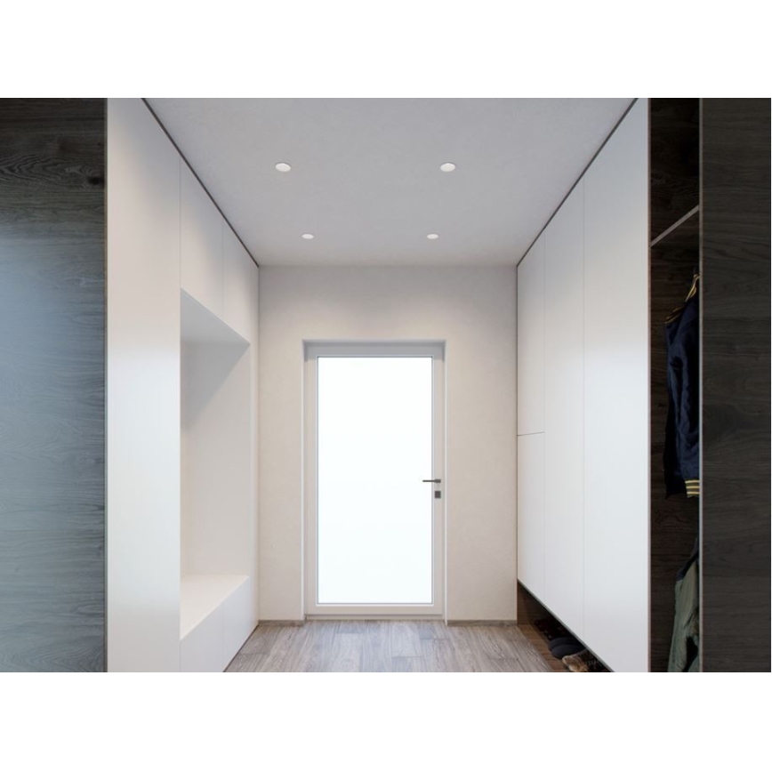 LED2 - LED Upotettu spottivalo RAY LED/10W/230V valkoinen IP44