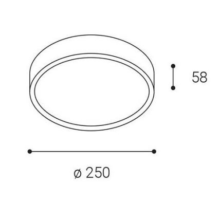 LED2 - MIRA LED ulkokäyttöön tarkoitettu kattovalaisin 18W/230V IP65, musta