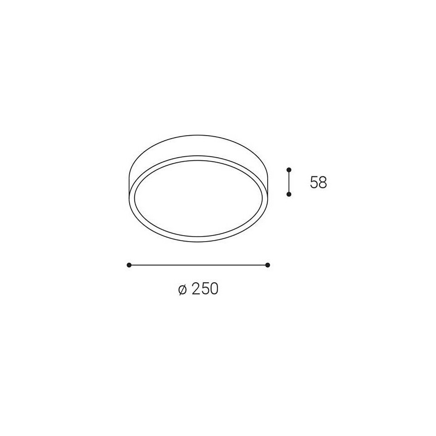 LED2 - MIRA LED ulkokäyttöön tarkoitettu kattovalaisin 18W/230V IP65, musta