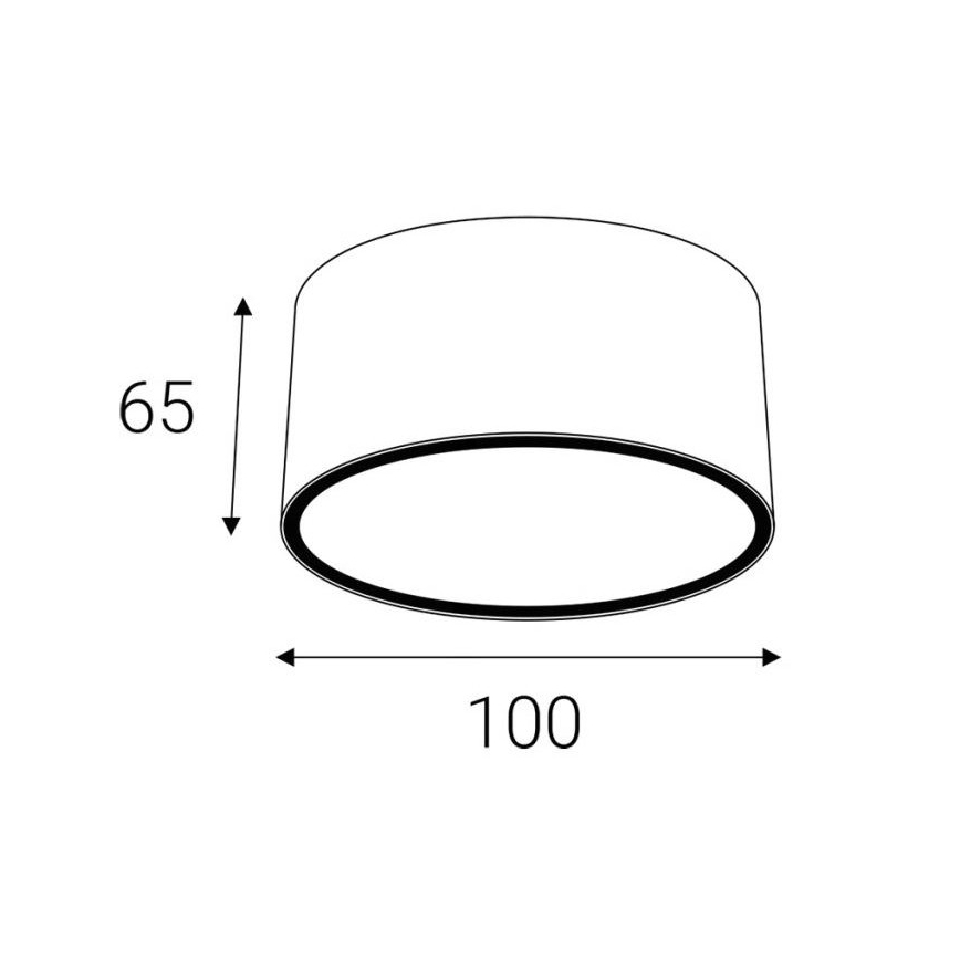 LED2 - Ulkovalaisin MEDO GX53/11W/230V antrasiitti IP54