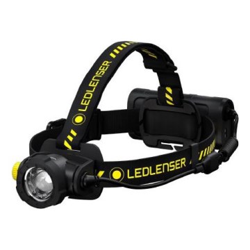 Ledlenser H15R WORK - himmennettävä ladattava LED-otsalamppu, 4800 mAh, IP67, 2500 lm, 70 h, musta