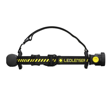 Ledlenser H7R WORK - himmennettävä, ladattava LED-otsalamppu, 4800 mAh, IP67, 1000 lm, 60 h, musta
