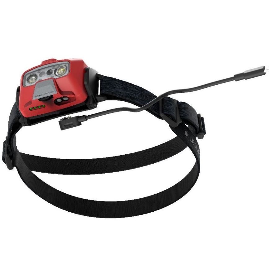 Ledlenser HF6R Core - himmennettävä ladattava otsalamppu, LED/2000 mAh, IP68, 800 lm, 60 h, punainen