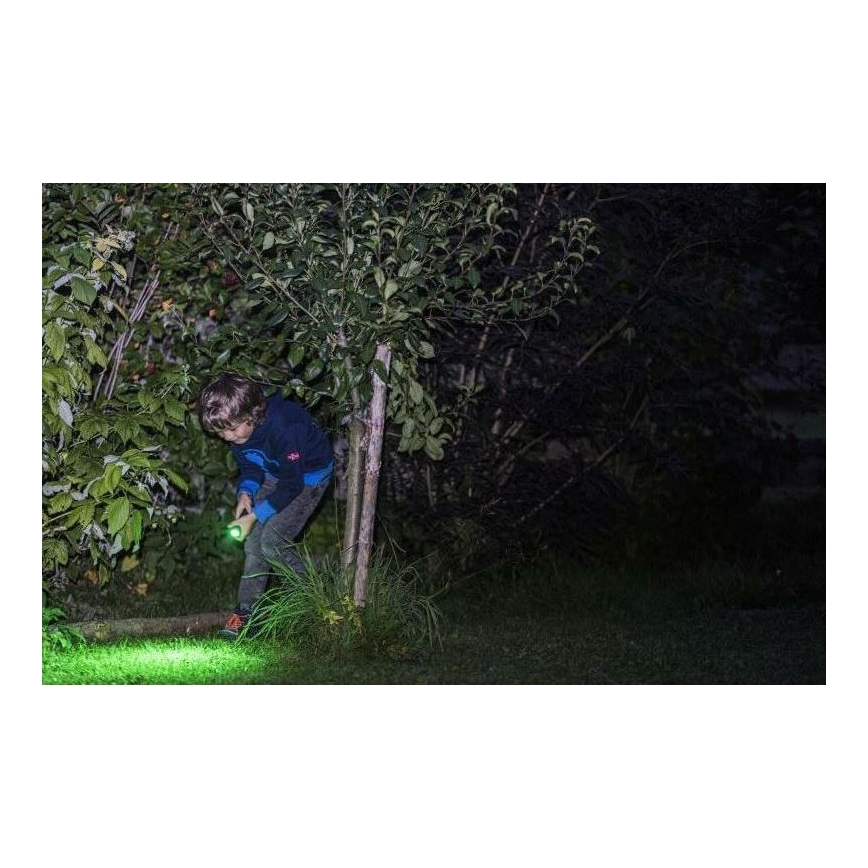 Ledlenser KIDBEAM4 DINO - himmennettävä lasten LED-taskulamppu LED/2xAAA IP44 vihreä