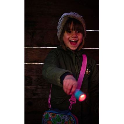 Ledlenser KIDBEAM4 RAINBOW - himmennettävä lasten LED-taskulamppu LED/2xAAA IP44 violetti