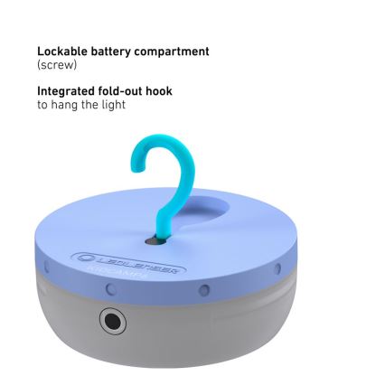 Ledlenser KIDCAMP6 RAINBOW - himmennettävä kannettava LED-lamppu, LED/3xAAA, IP44, sininen